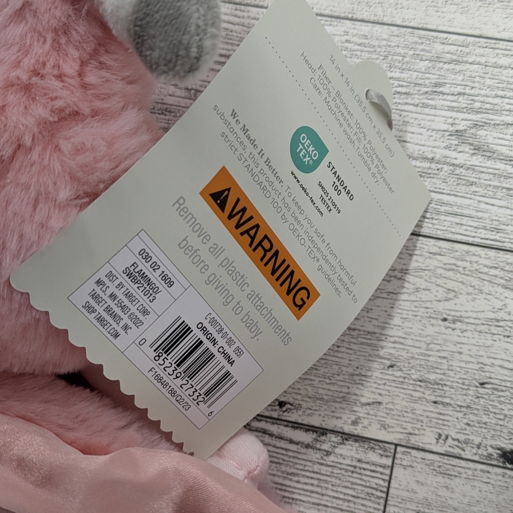 Snuggubles Pink Plush Animal Blanket Set - Picture 6 of 9